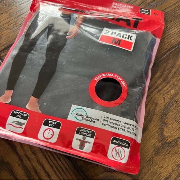 32 DEGREES Men's 2-Pack Performance Lightweight Thermal Base Layer Legging Pant - Picture 8 of 9